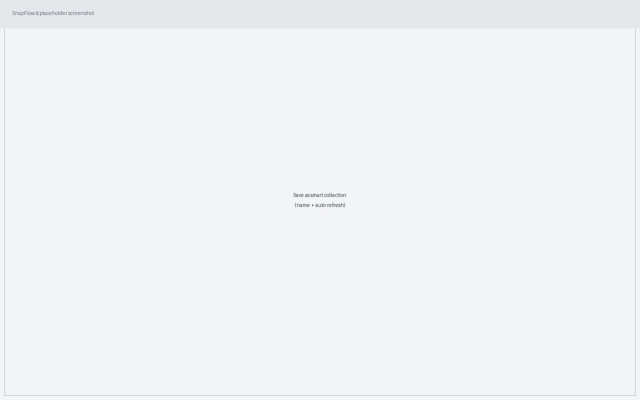 Saving a query as a smart collection